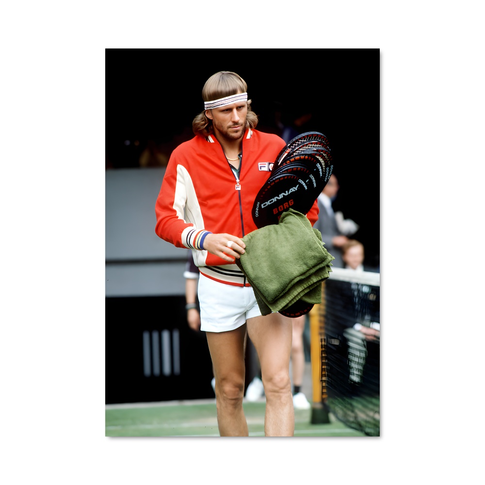 Poster Bjorn borg racket